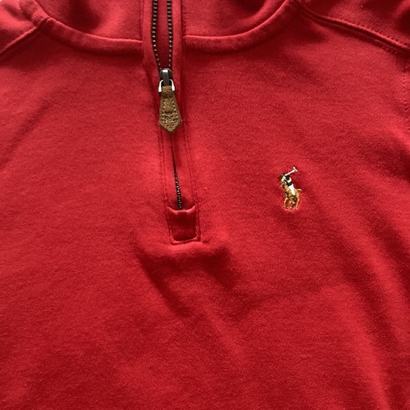 3T Red Polo Ralph Lauren long sleeve pull over shirt - Picture 2 of 3